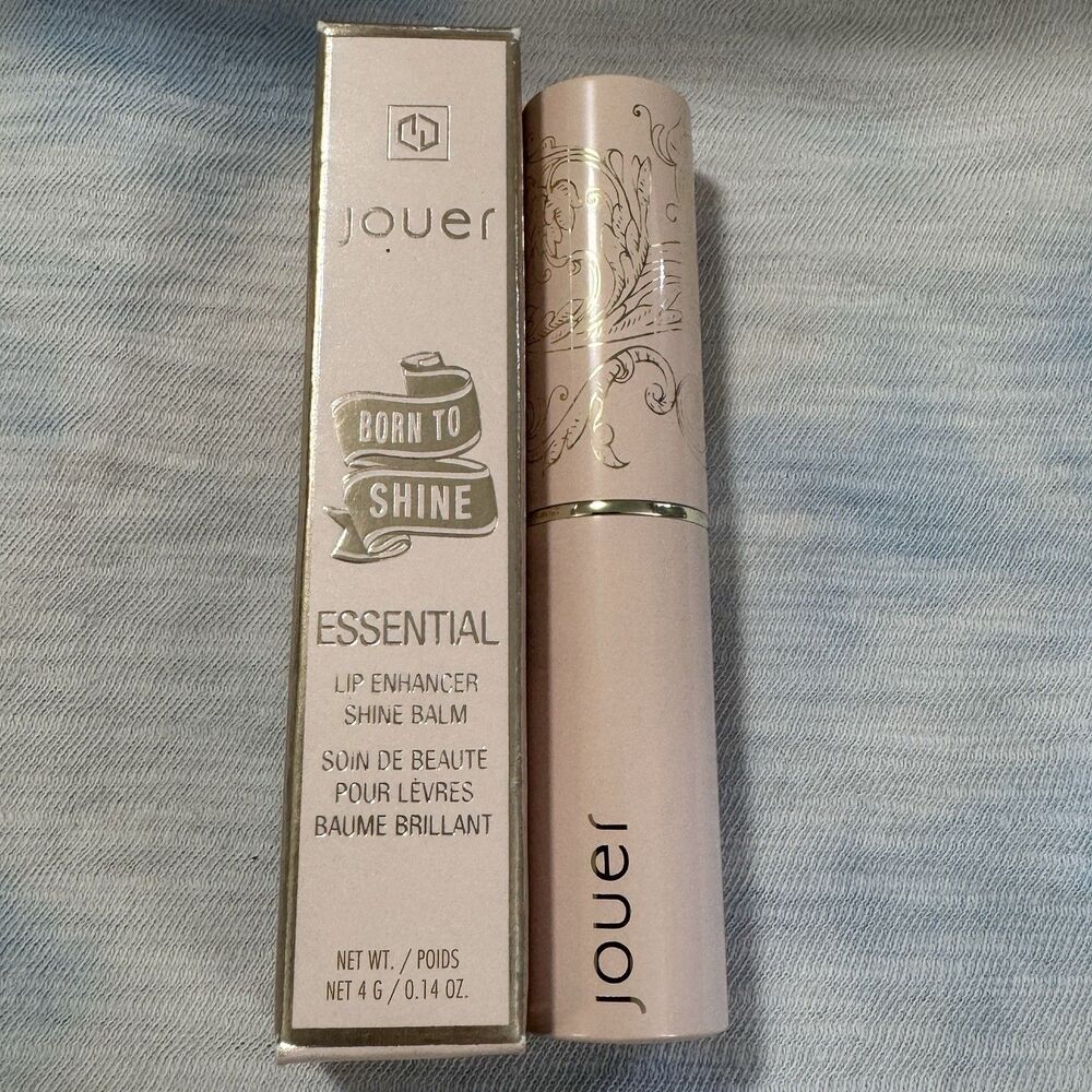 Jouer Cosmetics Essential Lip Enhancer Shine Balm - Champagne Kiss - .14 oz NIB